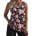 Women's Plus Size Two-Piece Tankini Swimsuit Casual Beachwear